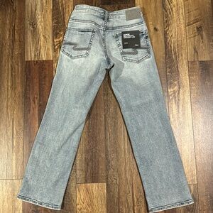 Men’s Gordie Relaxed Fit Straight Leg Silver Jeans